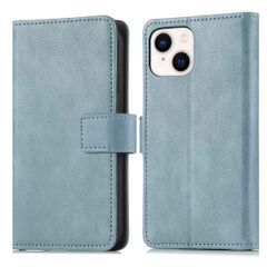 imoshion Étui de téléphone portefeuille Luxe Apple iPhone 14 Plus - Bleu clair
