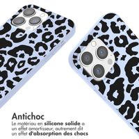 imoshion Coque design en silicone avec cordon Apple iPhone 13 Pro Max - Animal Lila