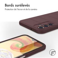 imoshion Coque arrière EasyGrip Samsung Galaxy A14 (5G/4G) - Aubergine