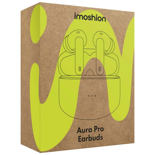 imoshion ﻿Écouteurs Aura Pro - Écouteurs sans fil - Écouteurs sans fil Bluetooth - Avec fonction de réduction du bruit ANC - Blanc