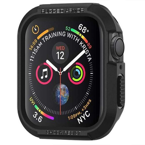 Spigen Coque Rugged Armor™ pour l'Apple Watch Series 4-6 / SE - 40 mm - Noir