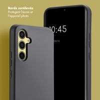 Selencia Coque avec dragonne de luxe Samsung Galaxy A54 (5G) - Noir