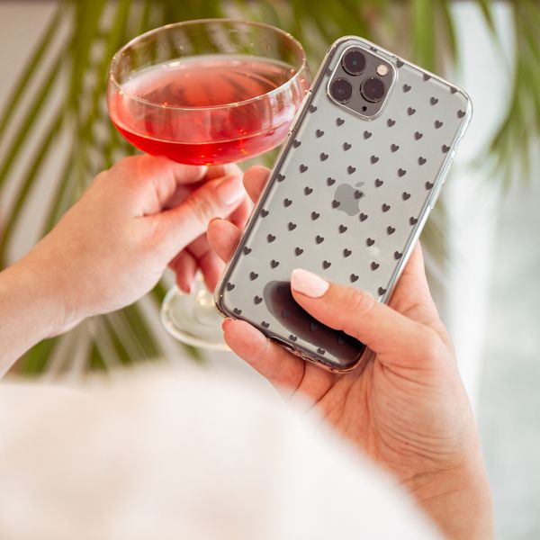 imoshion Coque Design iPhone 11 - Hearts All Over Black