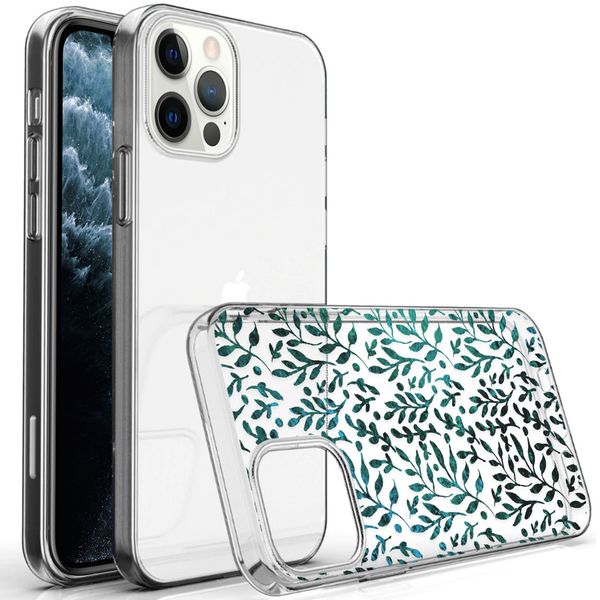 imoshion Coque Design iPhone 12 (Pro) - Feuilles - Vert