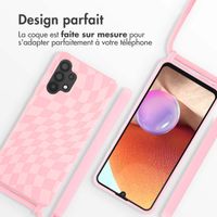 imoshion Coque design en silicone avec cordon Samsung Galaxy A32 (4G) - Retro Pink