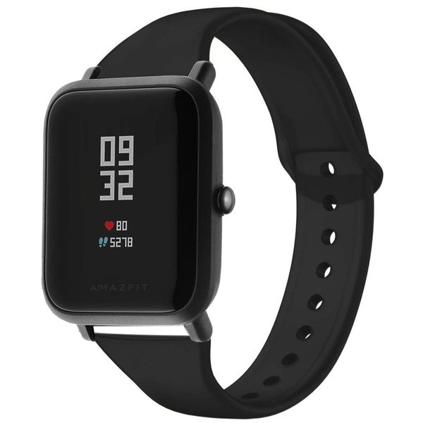 imoshion Bracelet silicone Amazfit GTS / BIP - Noir