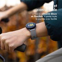 imoshion Bracelet sport en silicone avec boucle - Connexion universelle 20 mm - Gris