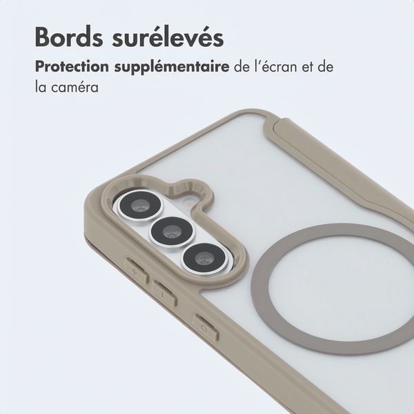 imoshion Bookcase transparente avec MagSafe Samsung Galaxy S26 - Beige