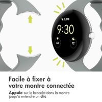 imoshion Bracelet en silicone Google Pixel Watch 3 - 45 mm - Taille S - Gris