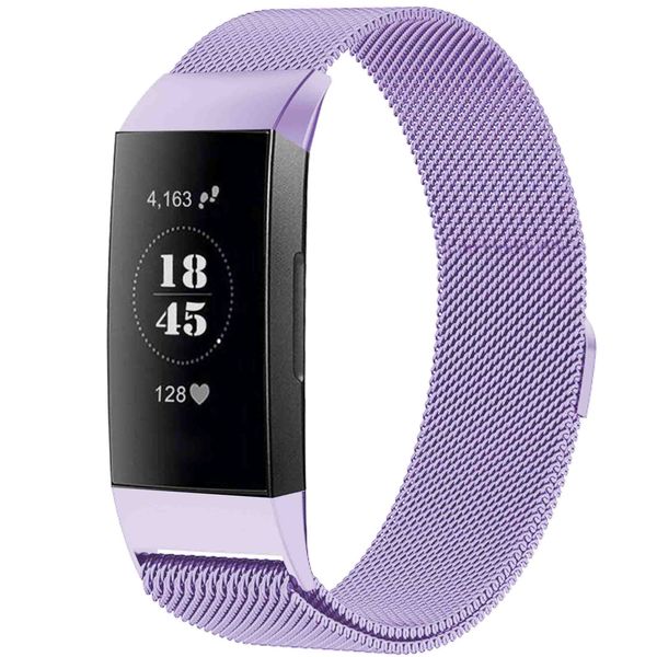 imoshion Bracelet magnétique milanais Fitbit Charge 3 / 4 - Taille S - Violet