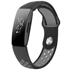 imoshion Bracelet sportif en silicone Fitbit Inspire - Noir / Gris