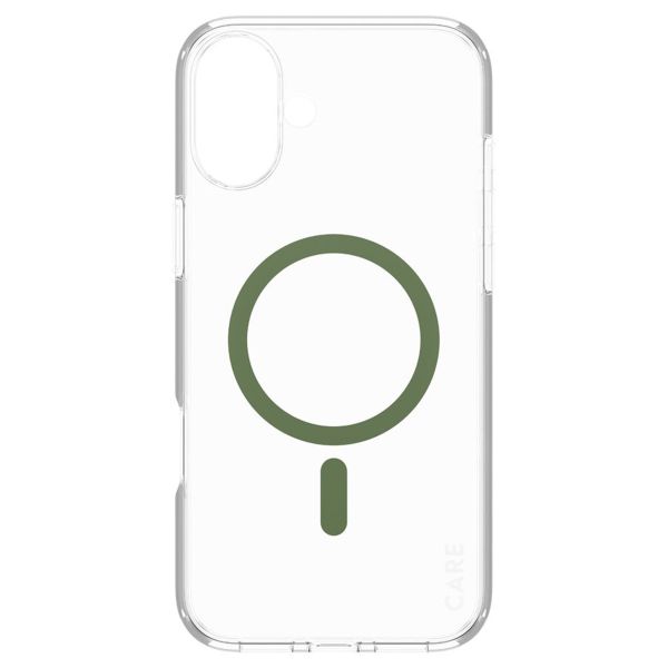 CARE by PanzerGlass Coque Urban Combat MagSafe iPhone 16 Plus - Transparent / Vert