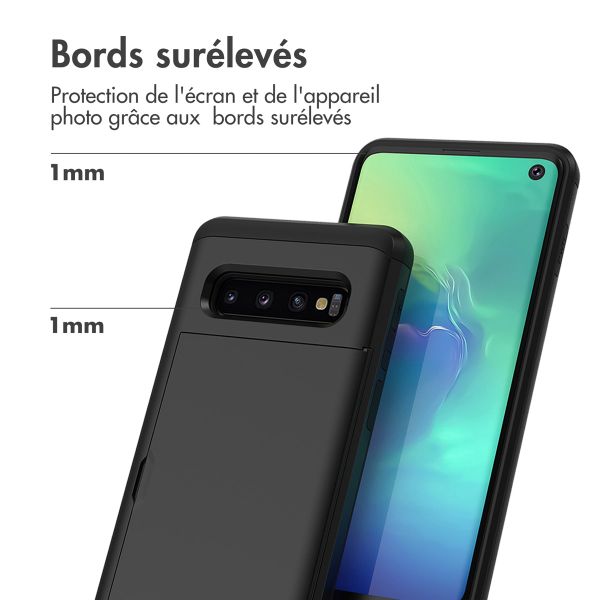 imoshion Coque arrière avec porte-cartes Samsung Galaxy S10 - Noir