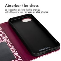 imoshion Étui de télephone portefeuille Design Apple iPhone 16e - Bloom Love Blush
