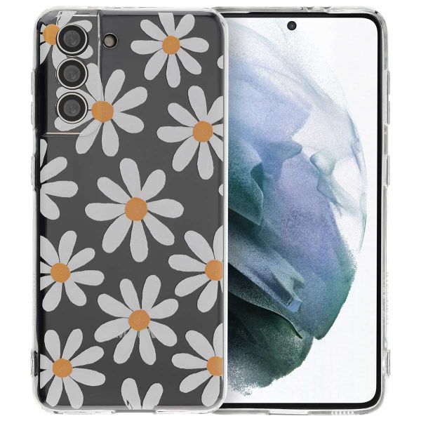 imoshion Coque Design Samsung Galaxy S21 - Daisy flower