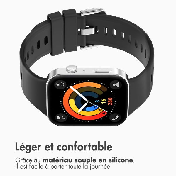 imoshion Bracelet en silicone pour Huawei Watch Fit 3 - Noir