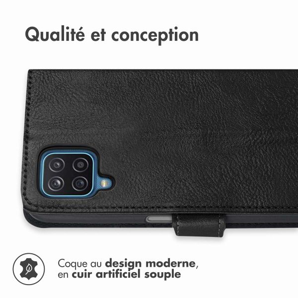 imoshion Étui de télephone portefeuille Samsung Galaxy A12 - Noir