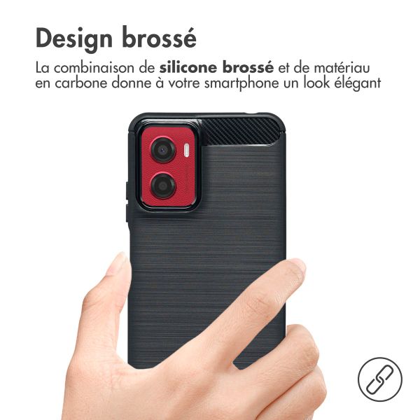 imoshion Coque Brushed Motorola Moto G05 / E15 - Noir