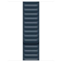 Apple Bracelet Leather Link Apple Watch Series 1 t/m 9 / SE (38/40/41 mm) | Series 10 / 11 (42 mm) - Taille M/L - Baltic Blue