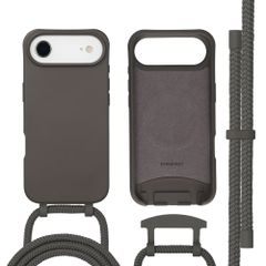 imoshion Coque arrière Color avec cordon amovible et MagSafe Apple iPhone Air - Black Coffee