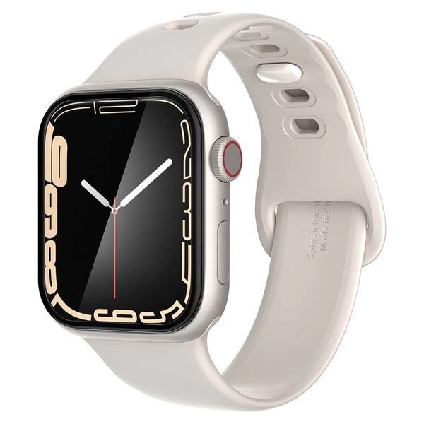 Spigen Protection d'écran Pro Flex EZ Fit avec applicateur Apple Watch Series 7/8/9 - 41 mm - Transparent