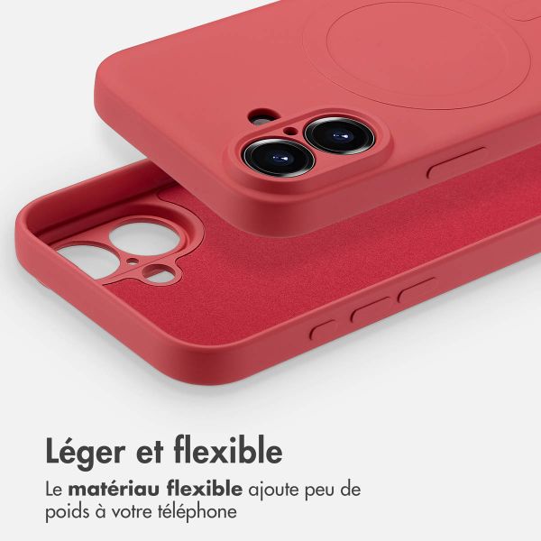 imoshion Coque Couleur avec MagSafe iPhone 16 - Dusty Rose