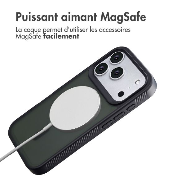Accezz Coque Givrée Robuste avec MagSafe Apple iPhone Air - Noir
