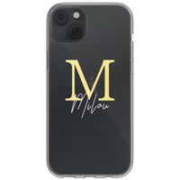 Coque personnalisée avec une lettre iPhone 14 - Transparent