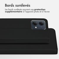 Accezz Étui de télephone Wallet Motorola Moto G84 - Noir