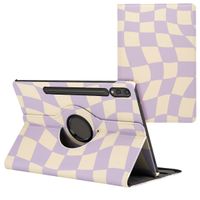 imoshion Coque tablette Design rotatif à 360° Samsung Galaxy Tab S10 Plus / Tab S9 FE Plus / Tab S9 Plus - Dancing Cubes