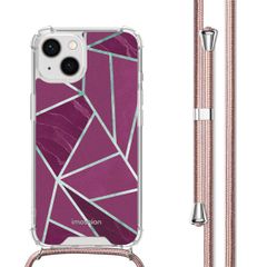 imoshion Coque Design avec cordon Apple iPhone 14 - Bordeaux Graphic