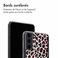 imoshion Coque Design Samsung Galaxy S22 - Leopard Pink