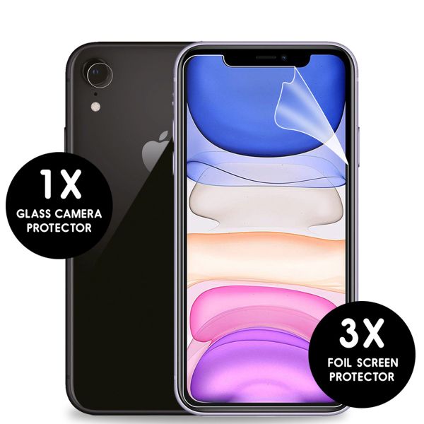 imoshion Protection d'écran + en verre Appareil photo iPhone Xr