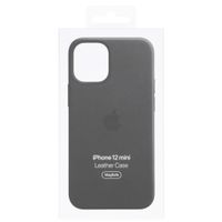 Apple Coque Leather MagSafe Apple iPhone 12 Mini - Black