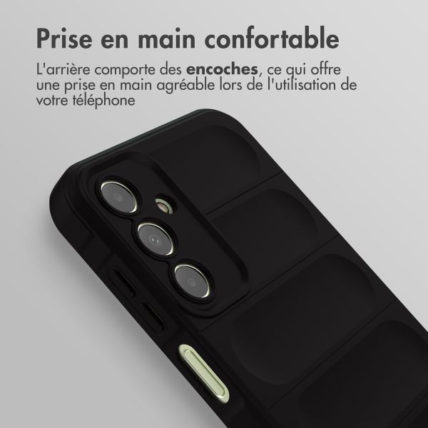 imoshion Coque arrière EasyGrip Samsung Galaxy A15 (5G/4G) - Noir