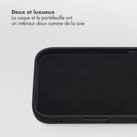 Selencia Étui portefeuille amovible Olyn avec MagSafe Apple iPhone 17 - Noir