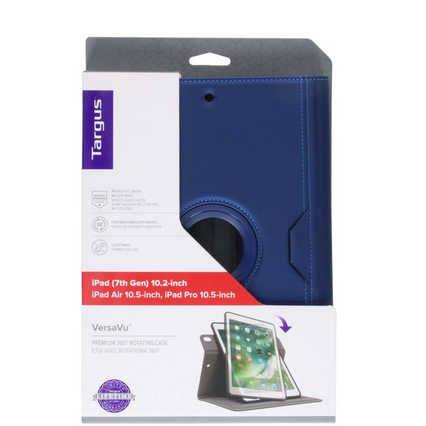 Targus Coque tablette VersaVu Eco Apple iPad 9 (2021) 10.2 pouces / iPad 8 (2020) 10.2 pouces / iPad 7 (2019) 10.2 pouces - Bleu foncé