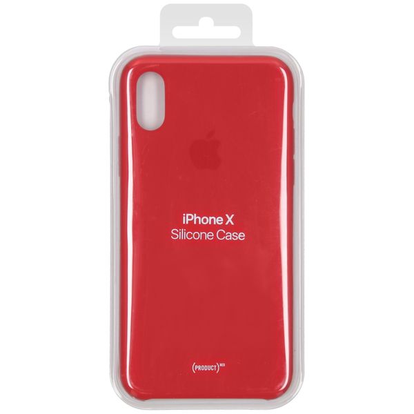 Apple Coque en silicone iPhone X - Rouge