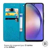 imoshion Etui de télephone Mandala Samsung Galaxy A55 - Turquoise