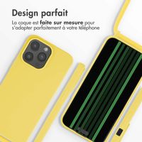 imoshion Coque en silicone avec cordon Apple iPhone 15 Pro Max - Jaune
