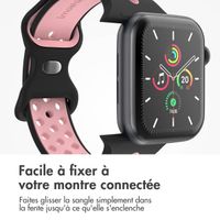 imoshion Bracelet sport⁺ Apple Watch Series 1 á 9 / SE (38/40/41 mm) | Series 10 / 11 (42 mm) - Taille S/M - Black Pink