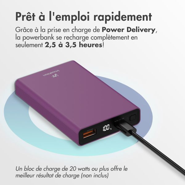 imoshion Ultra Series Batterie externe 10.000 mAh - Bordeaux