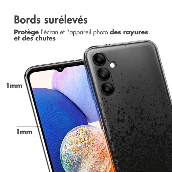 imoshion Coque Design Samsung Galaxy A14 (5G/4G) - Eclaboussures - Noir