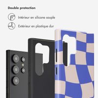 Selencia Coque arrière Vivid Samsung Galaxy S24 Ultra - Groovy Sapphire Blue