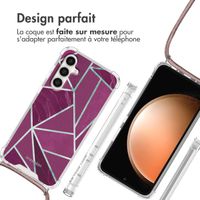 imoshion Coque Design avec cordon Samsung Galaxy S23 FE - Bordeaux Graphic
