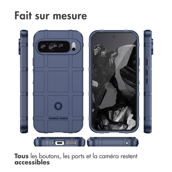 imoshion Coque Rugged Shield Google Pixel 9 Pro XL - Bleu foncé