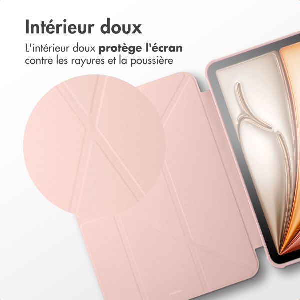 imoshion Coque tablette Origami iPad Pro 11 (2018 - 2022) / Air 5 (2022) / Air 4 (2020) - Rose