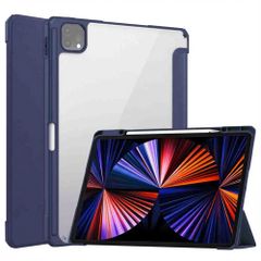 imoshion Coque tablette rigide Trifold Apple iPad Pro 12.9 (2018/2020/2021/2022) - Bleu foncé