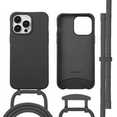 imoshion Coque arrière Color avec cordon amovible et MagSafe Apple iPhone 14 Pro Max - Black Coffee
