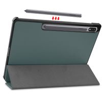 imoshion Coque tablette Trifold Samsung Galaxy Tab S8 Plus / S7 Plus / S7 FE 5G - Vert foncé